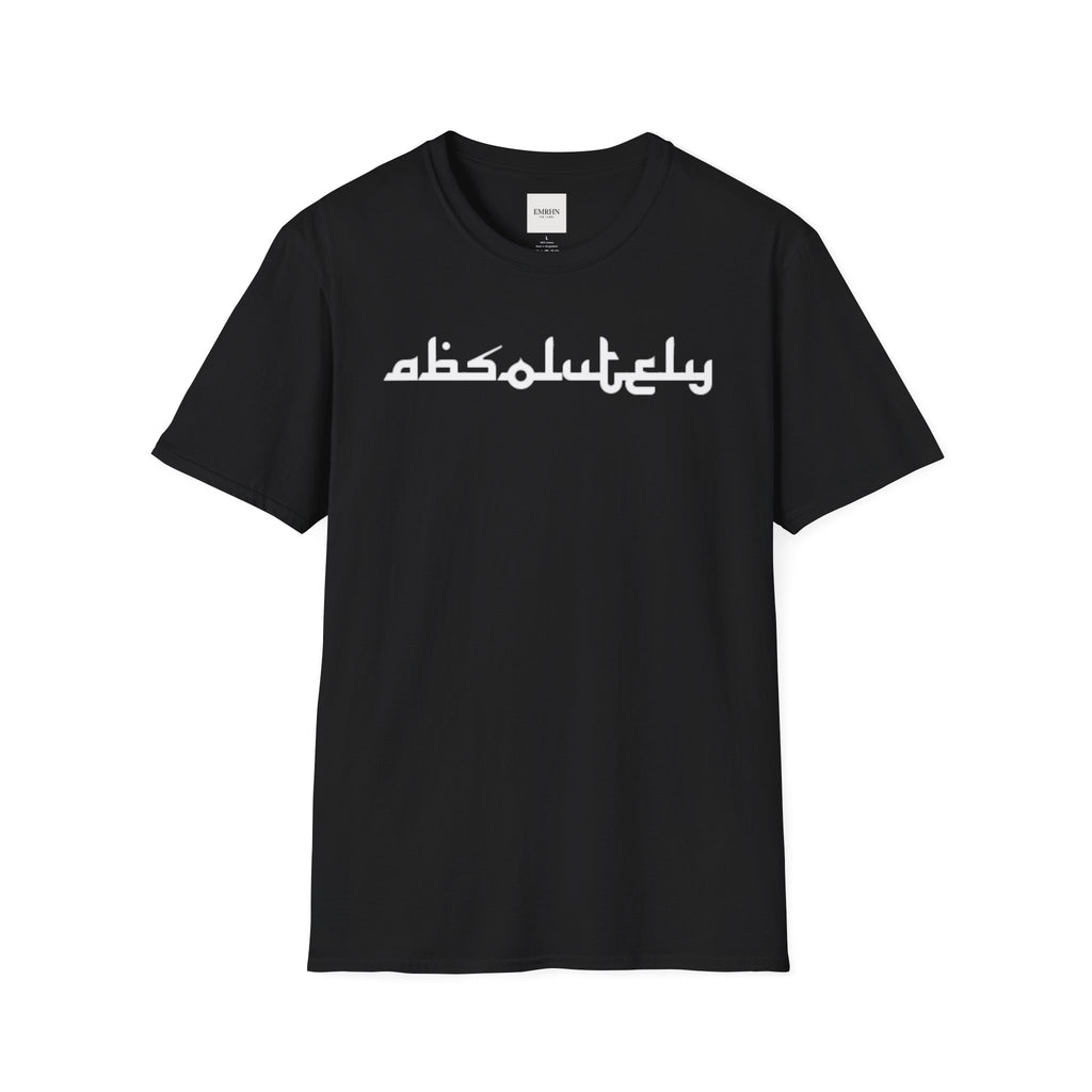 Authority "Absolutely" Graphic T-Shirt — Arabic Calligraphy Back Design